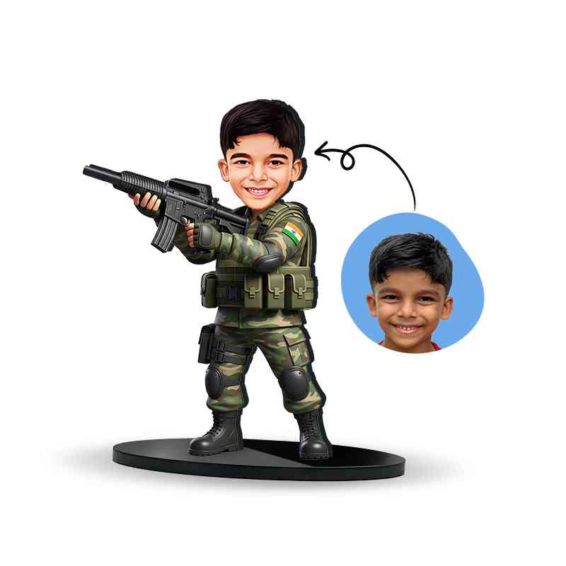 Army boy pose 2